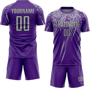 Ensemble de maillots de football personnalisés en gros – Tenue de sport respirante, haute performance, séchage rapide pour hommes, jeunes et enfants - Product Image 4