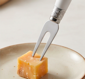 Elegant <b>Cheese</b> <b>Knife</b> <b>Set</b> With White Handles And Stainless Steel Blades Dishwasher Safe For Kitchen Use And Dining Use - Product Image 6
