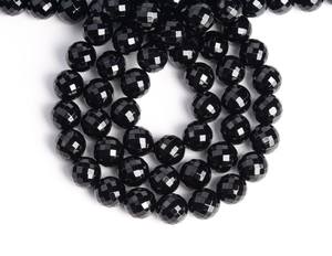 ลูกปัดหินอาเกตสีดำธรรมชาติ เกรดไมโคร เจียระไนทรงกลม สำหรับทำเครื่องประดับ สร้อยข้อมือ สร้อยคอ DIY - Product Image 4