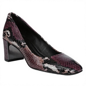 Sandales à talons hauts pour femmes, imprimé serpent, design classique, confortables, à enfiler, tendance mode printemps-été - Product Image 2