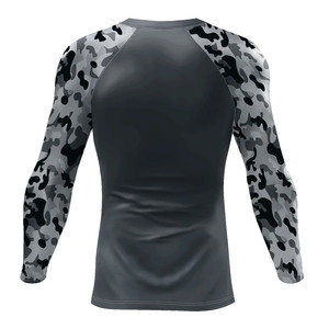 2026 Custom Made Private Label Rash Guard New Design Long Nylon <b>Material</b> for MMA and Swimming Low MOQ - Product Image 2