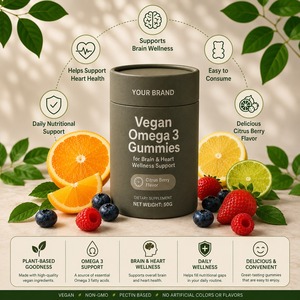 Gomitas Veganas Omega 3 de Marca Privada OEM para el Apoyo al Bienestar del Cerebro y el Corazón - Product Image 3