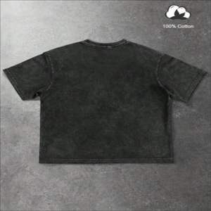 T-shirt en coton épais délavé à l'acide pour hommes, style streetwear oversize, effet vieilli, impression DTG, personnalisation de marque, fournisseur OEM ODM - Product Image 2