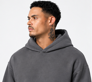 Conjunto Deportivo de Sudadera con Capucha y Pantalones Deportivos Grises para Hombre al por Mayor, Fabricante de Ropa Deportiva Personalizada - Product Image 2