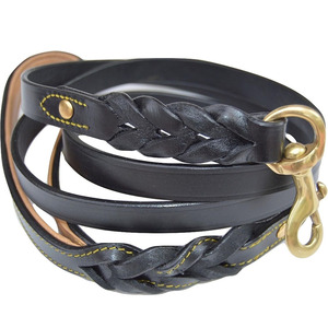Handmade Leather <b>Braided</b> Dogs pet Collars suitable for training walking and outdoor adventures in reasonable price - Product Image 3