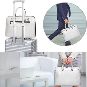 Maletín de cuero de grano completo para hombre, regalos de primera elección, bolso para portátil hecho a mano con múltiples compartimentos, bolso bandolera - Product Image 3