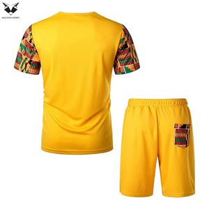 Ensemble décontracté sportif homme fait main, short et t-shirt à manches courtes, collection été, vente en gros - Product Image 2