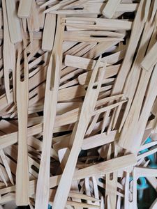 Eco-Friendly Bamboo Cocktail Forks Toothpicks 3.5 Inch Natural Bamboo Party Catering <b>Dessert</b> Fruit VIETCHOICE 2026 - Product Image 6