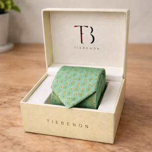 Corbata de Seda Verde Mar |   Corbata Clásica Elegante para Hombre |   Tejido Premium |   Negocios Formales |   Regalo para Fiesta de Bodas |   Accesorio con Estilo - Product Image 3