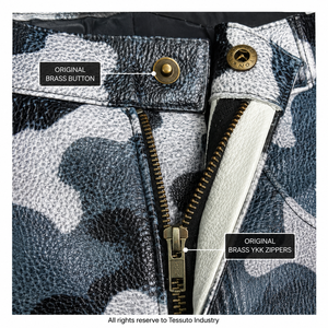 Custom Printed Genuine Leather Waterproof Eco-Friendly <b>Men's</b> <b>Camo</b> Mid Knee-Length Jorts OEM Private Label Streetwear Low MOQ - Product Image 6