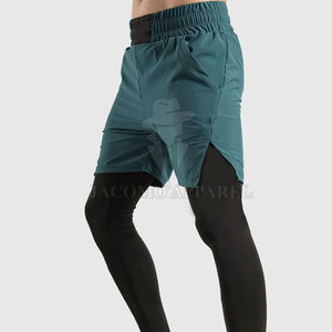 Running <b>Long</b> Length Awrah <b>Shorts</b> For <b>Men</b> With Flexible Fabric And Full Coverage For Training And Daily Activities - Product Image 4