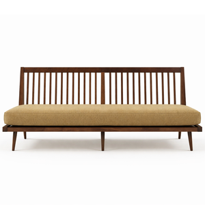 Sofá de Salón de Madera de Teca Sólida Indonesia con Diseño Lineal y Elegante - Product Image 1