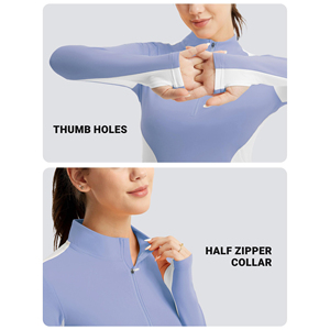 Camisetas de equitación para mujer al por mayor, diseño personalizado, transpirables con paneles de malla, tops deportivos para montar a caballo - Product Image 6