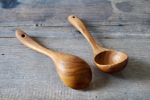 Teak Wood <b>Spoon</b> Wooden Serving <b>Spoon</b> Ergonomic Handle Kitchen Utensil for Soup Stew Restaurant Use - Product Image 5