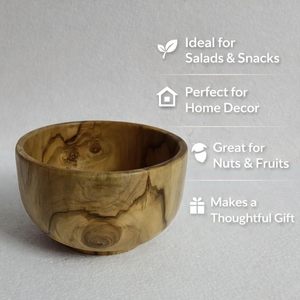 Tazón de Madera de Mango con Diseño Floral para Aperitivos, Ensaladas, Mezclas, Servir en la Cocina, Tazón de Postre de Madera Impresa, Suministro para Exportación - Product Image 4