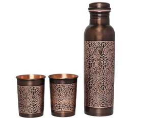 Designer <b>Copper</b> <b>Bottle</b> for <b>Drinking</b> Water with Premium Look Suitable for Personal Use and Special Occasion - Product Image 6