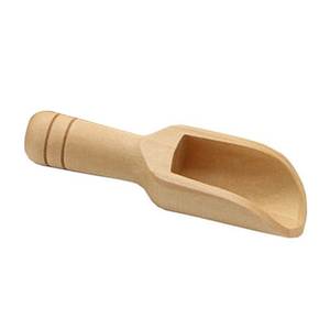 Cuillère en bois classique écologique faite à la main avec des poignées longues et fines et des capacités de 10 à 30 ml pour les aliments et les produits de bain - Product Image 3