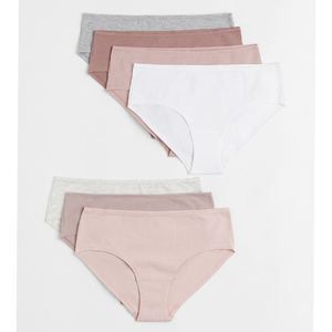 Sous-vêtements en tricot sans couture pour femmes grandes tailles, couleur unie, imprimé, lingerie féminine, culottes confortables et élégantes - Product Image 1