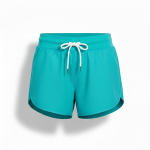 Shorts de sport personnalisés pour femmes 2026 – Respirants, séchage rapide, pour l'entraînement et le fitness, en nylon/spandex, taille haute avec cordon de serrage, idéaux pour l'été - Product Image 1