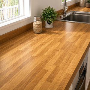 Tablero de Madera Maciza Ecológico, Tamaño Personalizado, Acabado Claro, para Mesa de Comedor, Mostrador, Superficie de Cocina - Product Image 1