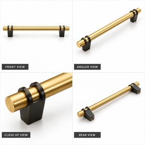 Wardrobe Handle KIA With Brass Gold Black Finish Modern Cabinet Hardware For Furniture Doors <b>Drawers</b> And Storage <b>Units</b> - Product Image 1