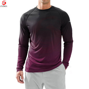Premium Men's Performance Rash Guard Long Sleeve <b>Compression</b> Swim <b>Shirt</b> UPF 50+ UV Protection Moisture Wicking Customizable - Product Image 2