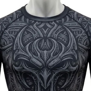 Rashguard personnalisé imprimé par sublimation, Rashguard MMA, Rashguard BJJ, Rashguard MMA OEM pour hommes, Rashguard à manches courtes - Product Image 2