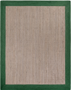 <b>Rustic</b> Gray Green Handmade Jute Floor <b>Rug</b> Natural Woven Carpet - Product Image 2