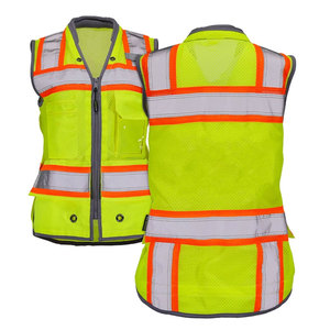 Reflective <b>Tape</b> Construction Safety Workwear Hi-Viz Traffic Night Visibility <b>Security</b> Roadway Vest for Worker - Product Image 4