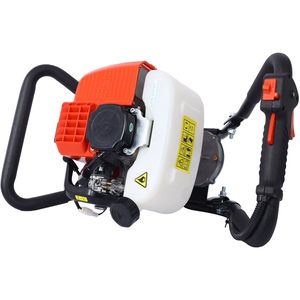 V-type 52CC 2 Stroke Gas Post lubang penggali satu pria Auger untuk mesin EPA tanaman tanah menggali pagar merah - Product Image 5