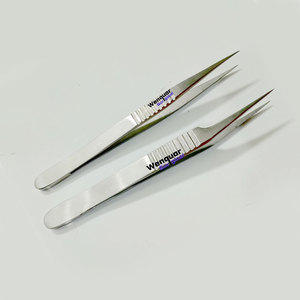 Pinzas de Acero Inoxidable para Tejidos, Instrumentos de Microcirugía Oftálmica con Certificación CE - Product Image 2