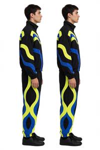 Traje de Esquí para Hombre, Diseño Color Block, Impermeable, Poliéster, Chaqueta con Cierre y Botones, Conjunto de Chaqueta y Pantalón, Negro, Azul, Amarillo - Product Image 5