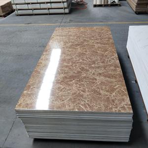 Lámina de PVC con Aspecto de Mármol Travertino, Panel UV Resistente al Agua y a la Humedad, Duradero, Ecológico, Pulido, Paneles de Pared de Gran Formato, Diseño Moderno - Product Image 5