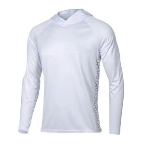 เสื้อเชิ้ตตกปลาแขนยาวลายพรางสำหรับผู้ชาย UPF 50 ป้องกันแสงแดด เสื้อคลุมแบบสวม สีเทาเข้ม ลายพิมพ์ - Product Image 2