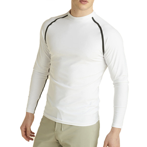 Último Diseño 2026, Camisetas de Protección UV para Hombre con Logotipo Personalizado, Nueva Llegada, Camisetas de Protección UV de Color Sólido para BJJ, Venta en Línea - Product Image 5