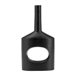 Rustic Decorative Iron Flower <b>Vase</b> Farmhouse Home Styling Modern Coastal Design Eco-Friendly Luxury Apartment - Product Image 6