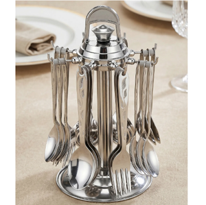 Ensemble d'ustensiles de cuisine en acier inoxydable noir et or bicolore, finition mate, de qualité supérieure, style moderne - Product Image 4