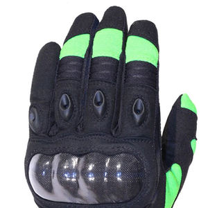 Plain Color Men Motorbike Gloves High Quality Leather Full Finger Riding Racing Motorcycle Gloves Custom Logo Protection Gear - Product Image 5