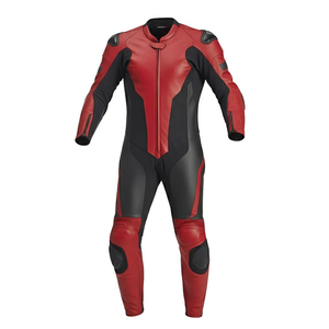 Combinaison de moto unisexe à manches longues, imprimée par transfert thermique, respirante, à séchage rapide, en cuir, avec blocs de couleur, pour toutes les saisons - Product Image 2