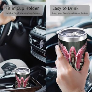 Stainless Steel Tumbler 20oz <b>Double</b> <b>Wall</b> Thermal Insulated Travel <b>Mug</b> For Camping And Outdoor Use - Product Image 4