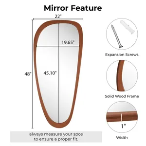 Miroir mural rond en métal fait main avec un design moderne suspendu, décoration minimaliste à thème naturel pour le salon, décoration intérieure - Product Image 3