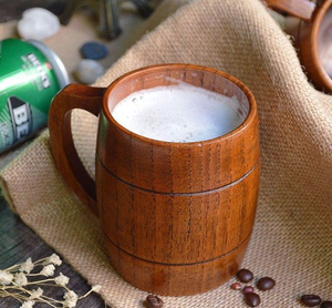 Taza de madera para regalos empresariales, taza de viaje navideña, regalo hecho a mano con paja, diseño clásico e inteligente - Product Image 6