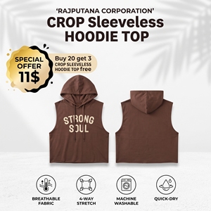 Crop Sleeveless Hoodie <b>Top</b> <b>Men</b> Loose Fit Print Breathable Winter Cropped Hoodies <b>Top</b> Casual Sleeveless Workout Crop Hoodies <b>Men</b> - Product Image 1