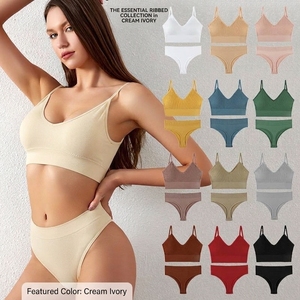 Custom <b>Low</b> MOQ Breathable Front Logo High Support Non-adjusted Strap Sports <b>Bra</b> Sexy Yoga Fitness Wear for - Product Image 3