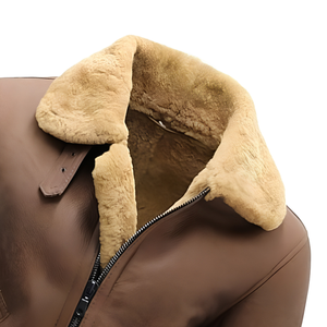 Leather Flight Jacket Custom Aviator Bomber Vintage Outerwear Zip Up Casual Streetwear <b>Coat</b> Wholesale Manufacturer - Product Image 5