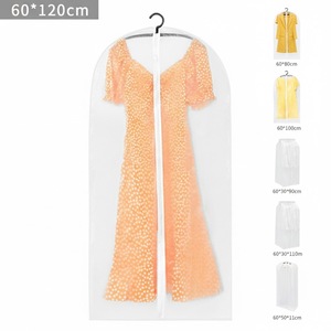 Housse de protection anti-poussière pour vêtements avec fermeture éclair, sacs de rangement suspendus pour costumes, protège-vêtements - Product Image 1