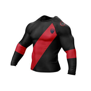 High Quality Custom-Made Shrink-Proof Slim-Fit MMA Rash Guard Suit Men BJJ Fitness Grappling - Product Image 3
