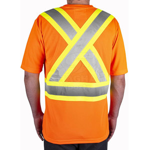 Camisetas de seguridad para hombre, ropa de seguridad con cinta reflectante para trabajos en carretera y trabajo al aire libre. - Product Image 5