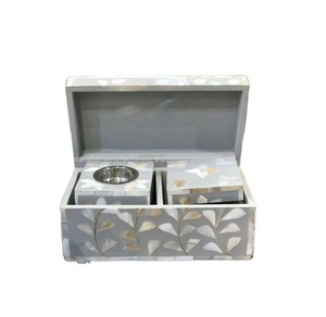 Juego de Incensario con Incrustaciones de Madreperla, Caja de Madera para Bakhoor con Bandeja, para Decoración Religiosa del Hogar - Product Image 2