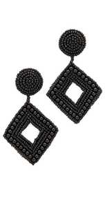 Pendientes Colgantes Negros con Cuentas para Mujer, Estilo Bohemia, Joyería de Fiesta, Pendientes de Aleación con Cuentas de Cristal, Aros de Moda - Product Image 4